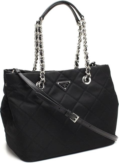 prada tessuto chain shopper|Prada shopping bags online.